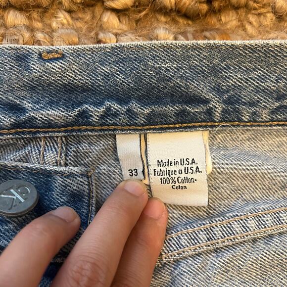 Vintage Calvin Klein Jeans 33x32 – Made in USA – Unisex Boyfriend Fit-EUC - Picture 8 of 9